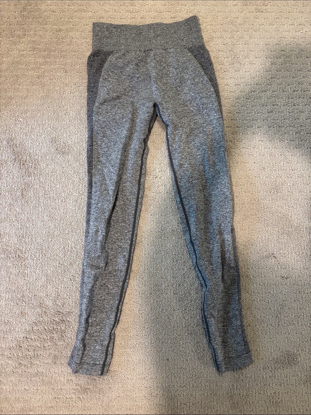 Gray Seamless Active Leggings